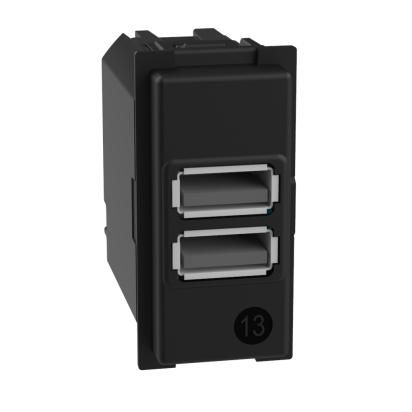 Socket 2x USB type A+A 15W 5V 1M - bticino Living Now K4191AA