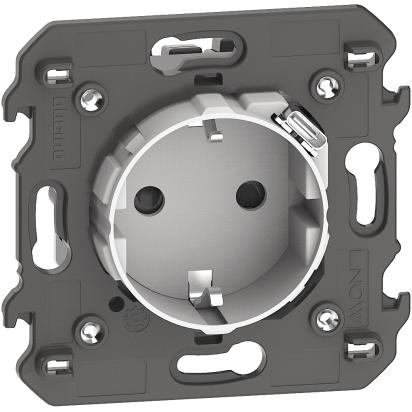 Shuko socket 2P+E 16A with USB type C 1.5A 7.5W 2M White - bticino Living Now KW4141USB