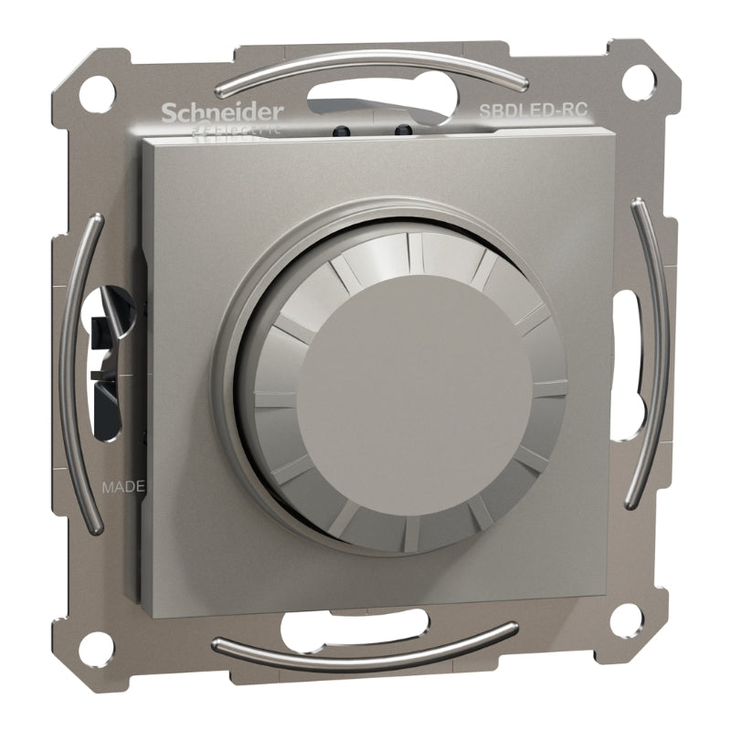 Rotary dimmer deviator R: 3-370W, LED: 0-200W without frame, Bronze - SCHNEIDER ELECTRIC Asfora EPH6800169