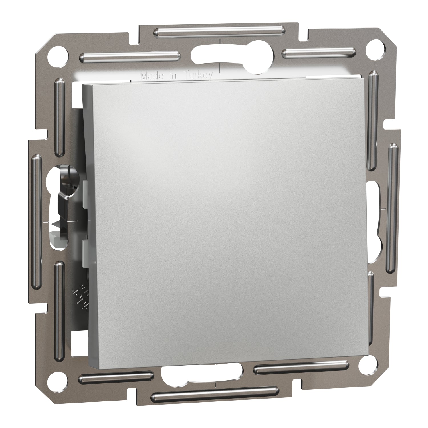 Push button 10A without frame Aluminum - SCHNEIDER ELECTRIC Asfora EPH0700161