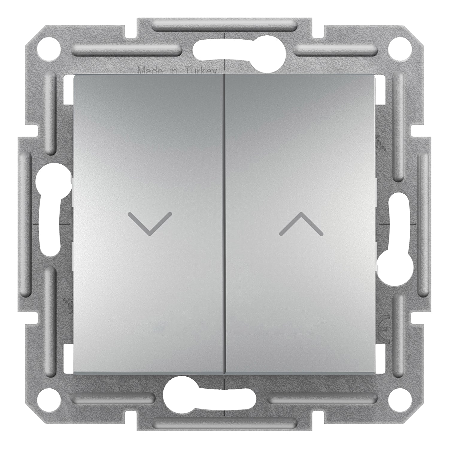 Shutter switch 10A without frame Aluminum - SCHNEIDER ELECTRIC Asfora EPH1300561