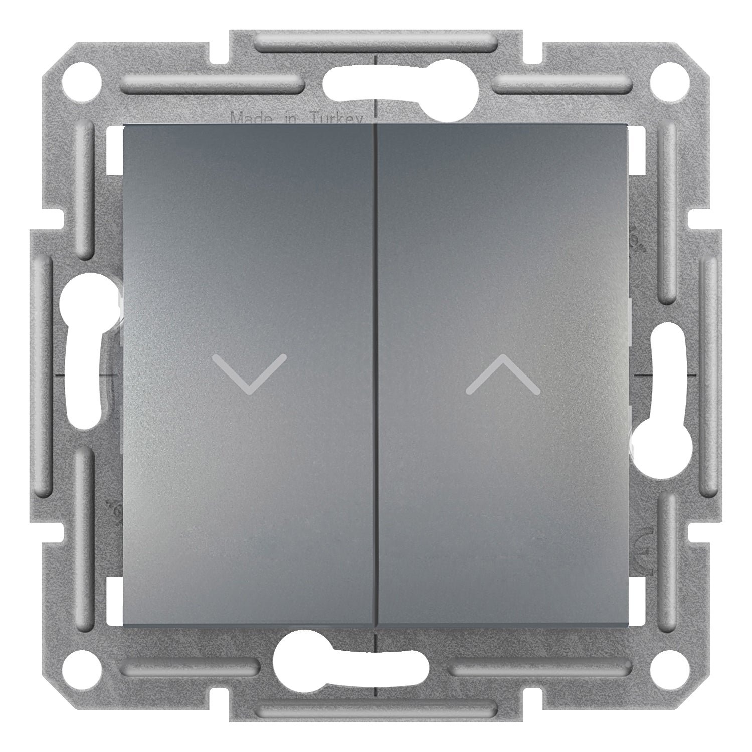 Shutter switch 10A without frame Steel - SCHNEIDER ELECTRIC Asfora EPH1300562