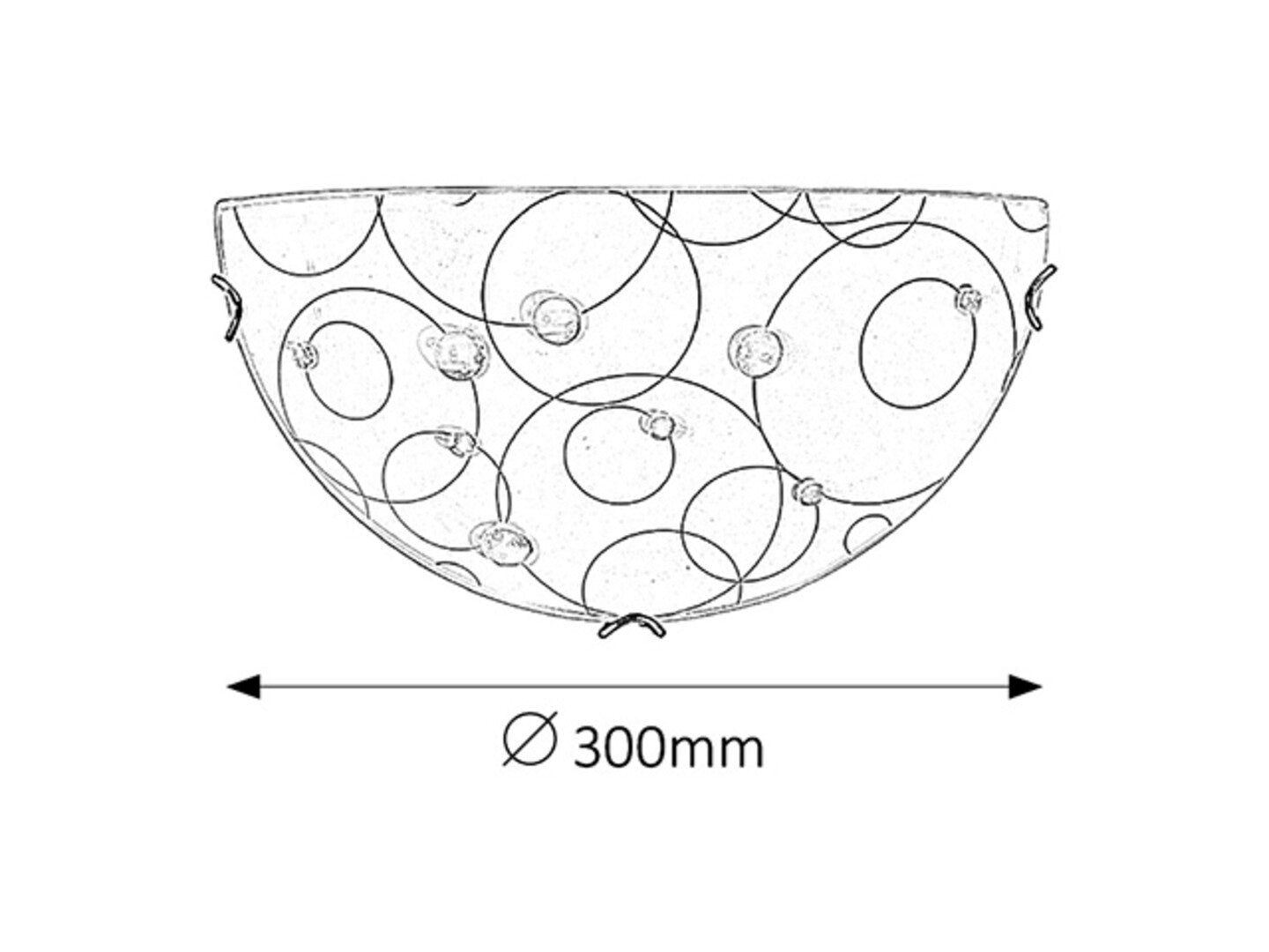 Jolly RABALUX wall lamp – wall lamp with white pattern and E27 socket