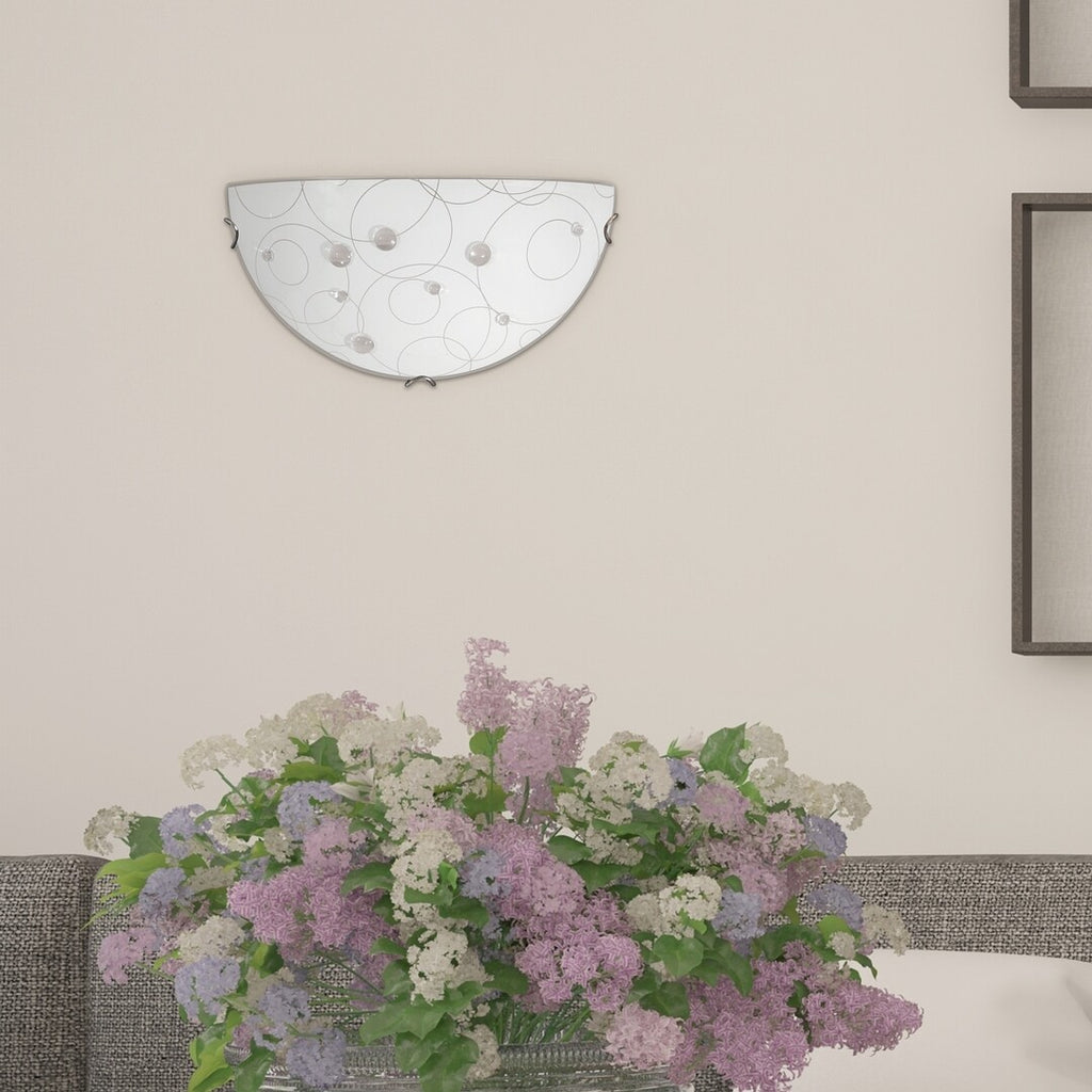 Jolly RABALUX wall lamp – wall lamp with white pattern and E27 socket