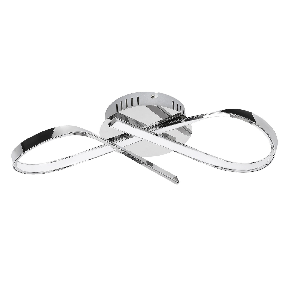 Aniela – модерен LED плафон 20W, хром, 4000K естествена светлина