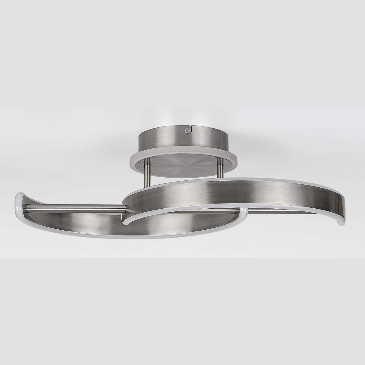 Jarnelle – LED плафон 30W, атинен хром, 3000K топла светлина