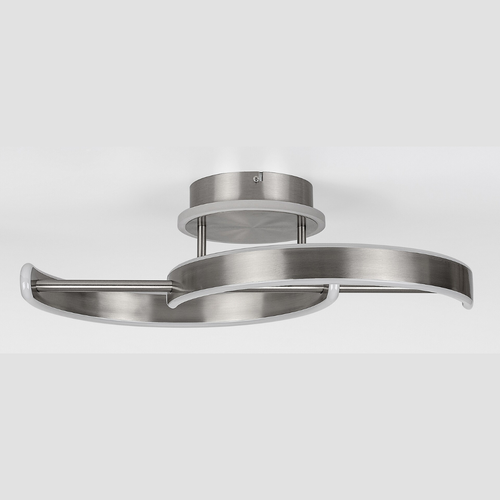 Jarnelle – LED плафон 30W, атинен хром, 3000K топла светлина