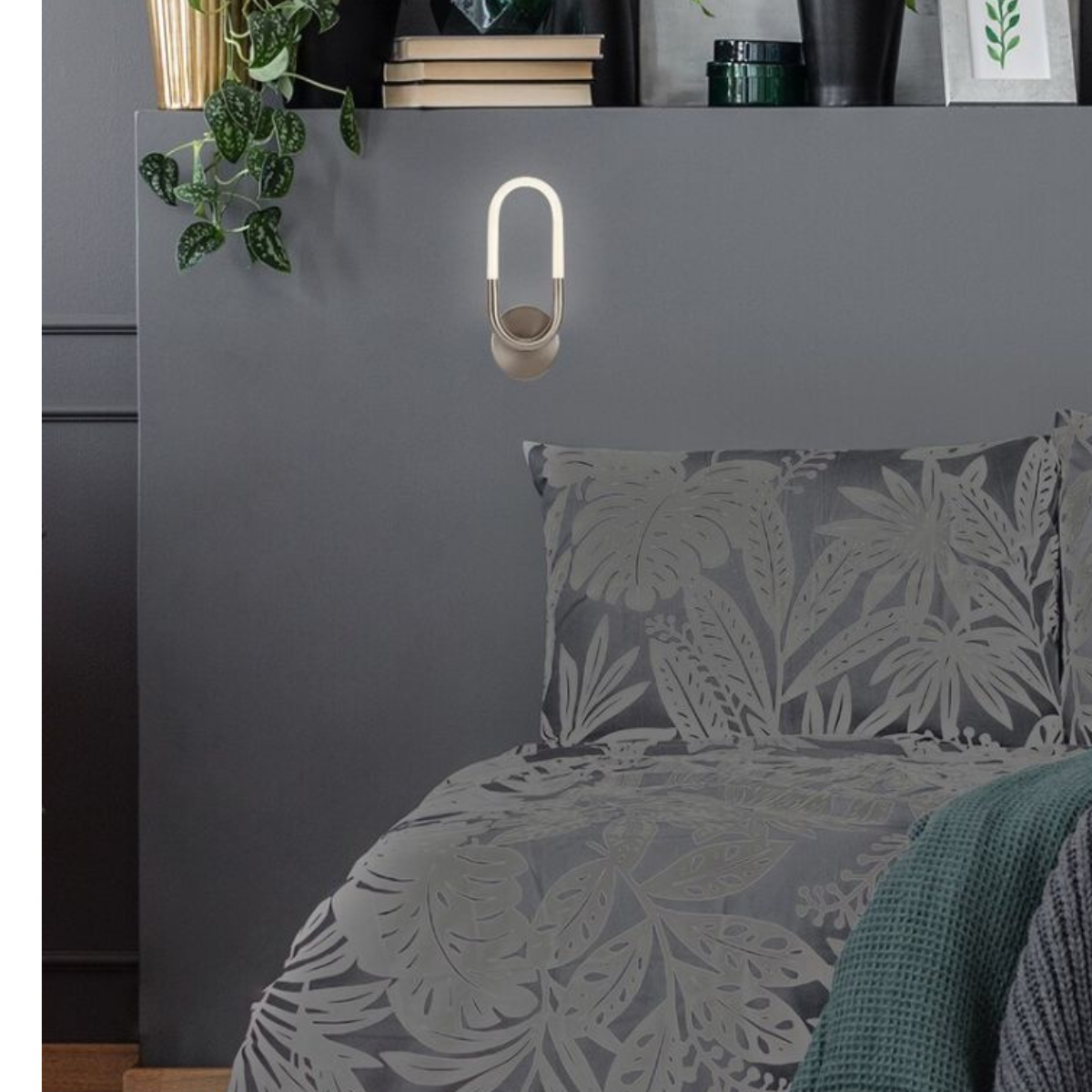 Irelia RABALUX wall lamp – attenuated chrome, LED 9W, 4000K