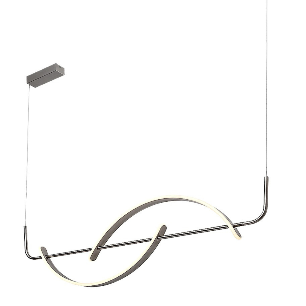 Jarnelle – LED висящ пендел 35W, атинен хром, 3000K топла светлина