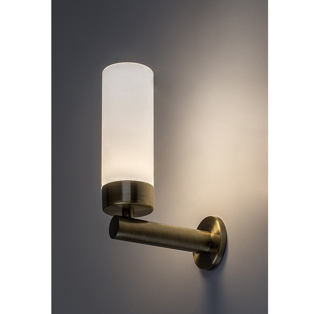 Betty – LED bathroom lighting RABALUX, bronze body and glass shade, 4W, IP44
