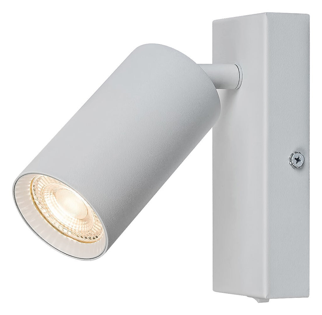 Solo RABALUX spotlight – white directional spotlight with metal body