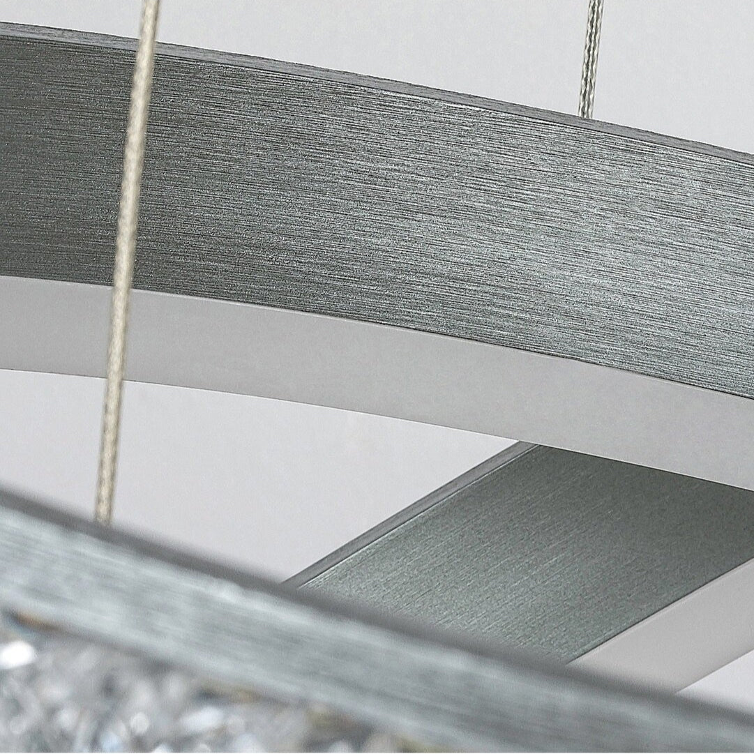 Avalon – hanging pendant lamp, brushed aluminum, minimalist style