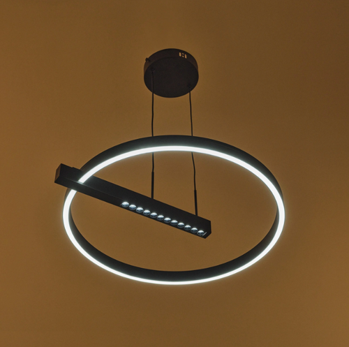 Полилей Salermo със смарт управление – LED 39W, Черен / Мат Злато