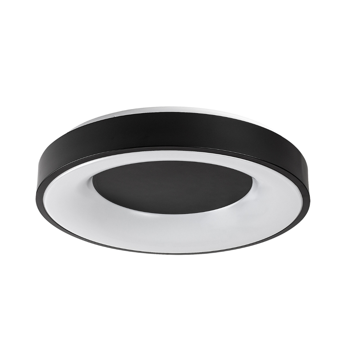 Ceilo – модерен LED плафон с дистанционно управление, регулируема светлина, 38W, черен