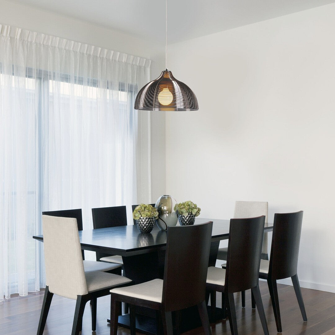 Oz RABALUX – Hanging chandelier, brown metal, 1xE27, Ø40cm