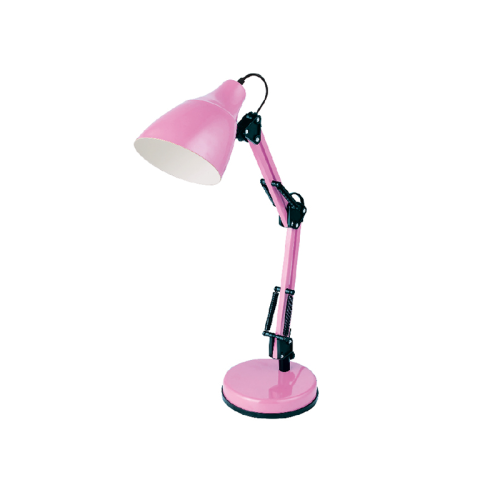 Настолна лампа KINGSTON 2918PK – розова метална лампа за бюро и офис | ACA Lighting