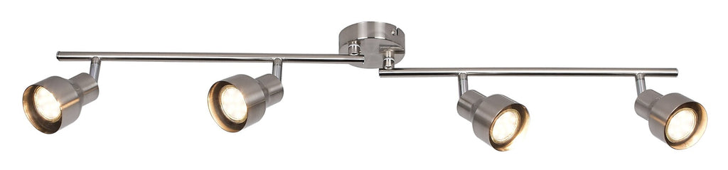 Blake RABALUX spotlight – four-light ceiling spotlight in athene chrome
