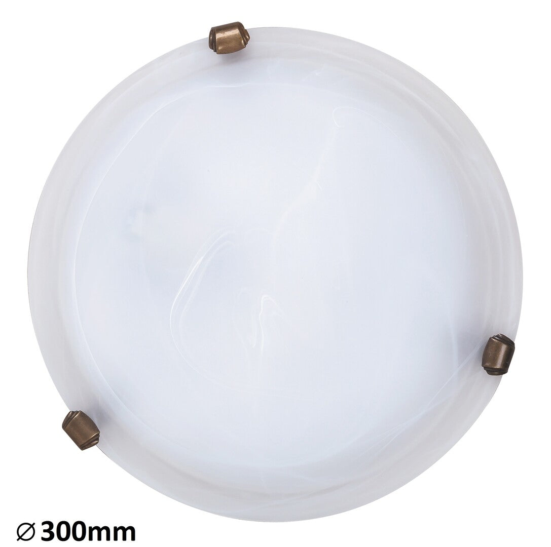 Alabastro RABALUX ceiling light – classic ceiling light made of alabaster glass