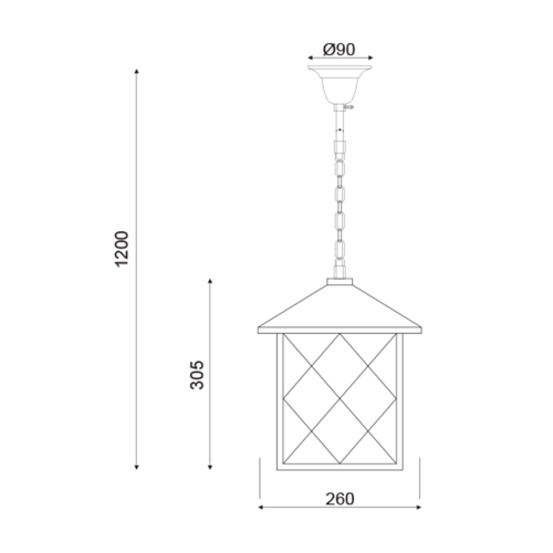 Винтидж Пендел Square Pendant - AVA Lighting