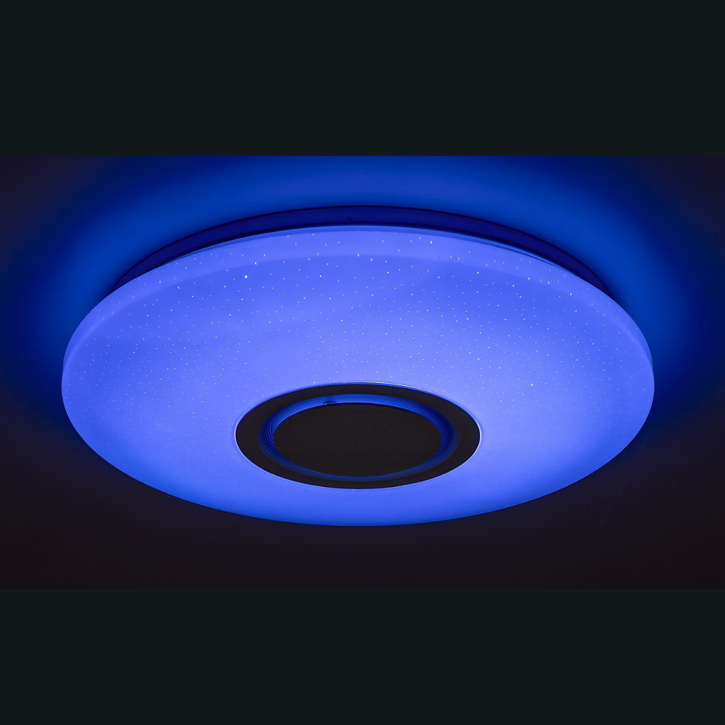 Rodion – смарт LED плафон с дистанционно, RGB ефекти и звезден ефект, 24W, Wi-Fi + Bluetooth