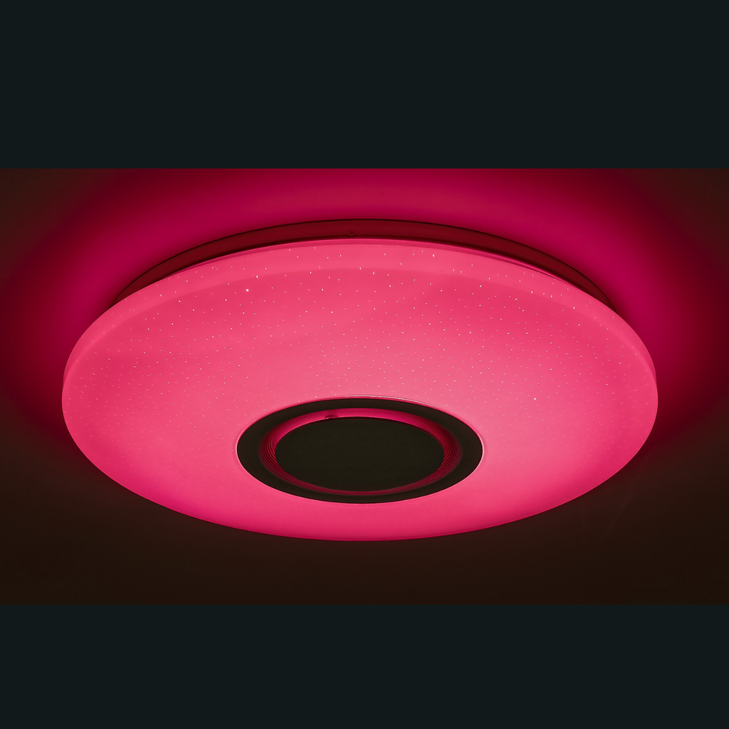 Rodion – смарт LED плафон с дистанционно, RGB ефекти и звезден ефект, 24W, Wi-Fi + Bluetooth
