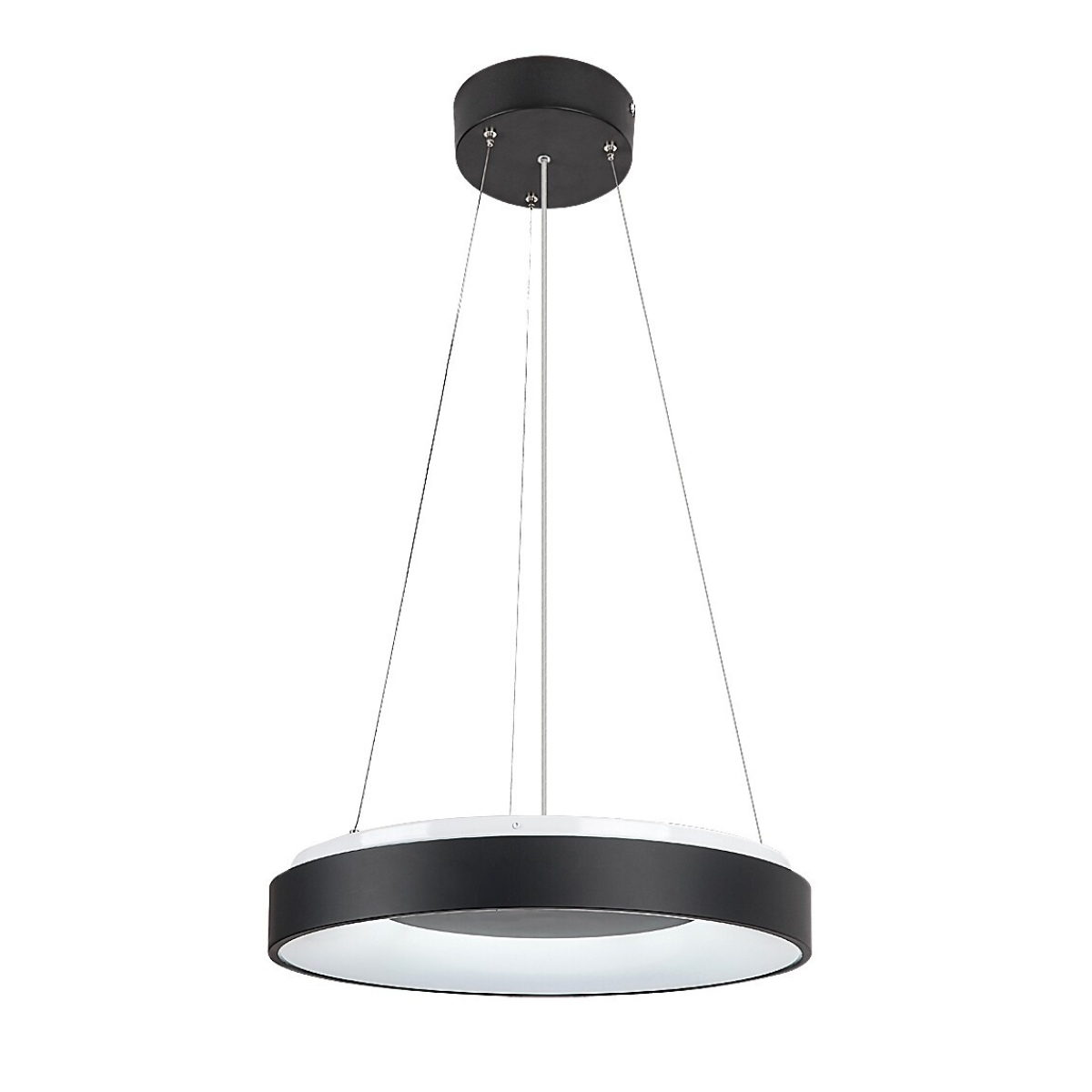 Ceilo – модерен LED пендел с дистанционно управление, регулируема светлина, 38W, черен