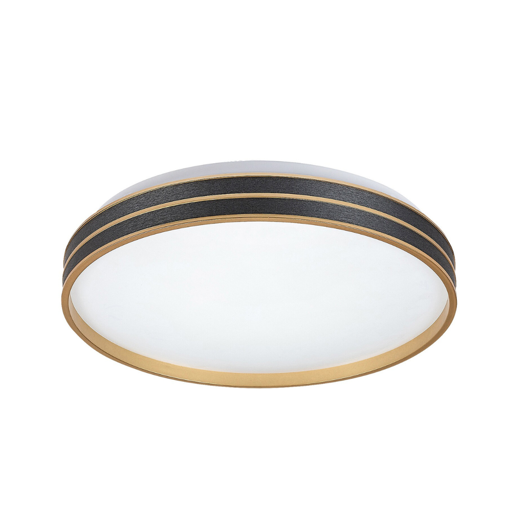 Gandor – модерен LED плафон с дистанционно управление, регулируема светлина, 24W, черен