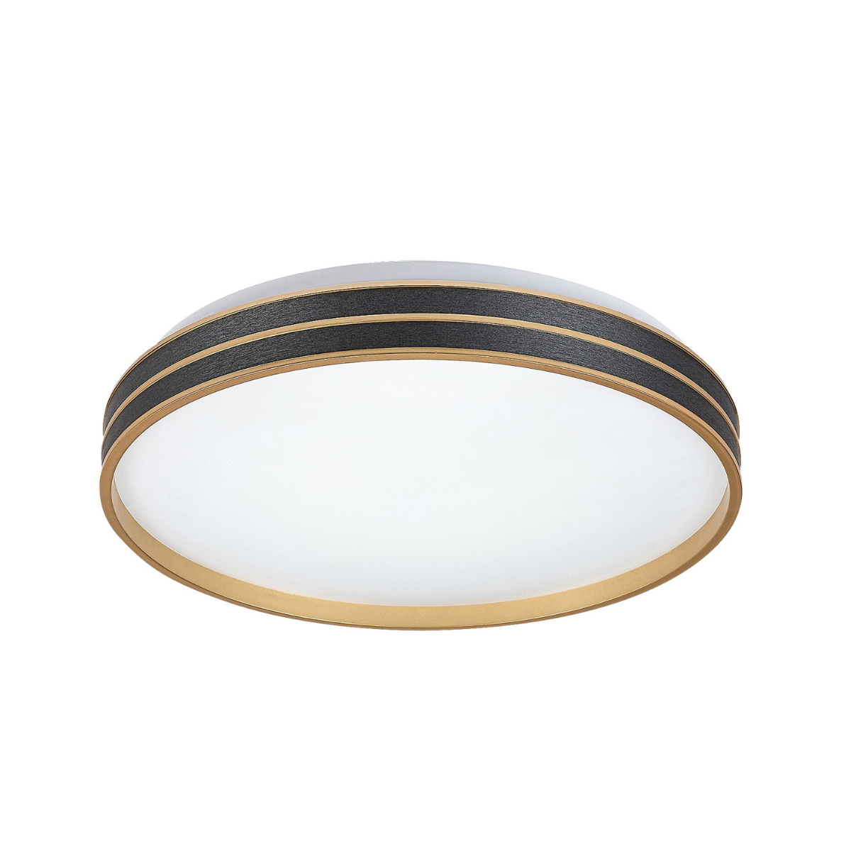 Gandor – модерен LED плафон с дистанционно управление, регулируема светлина, 24W, черен