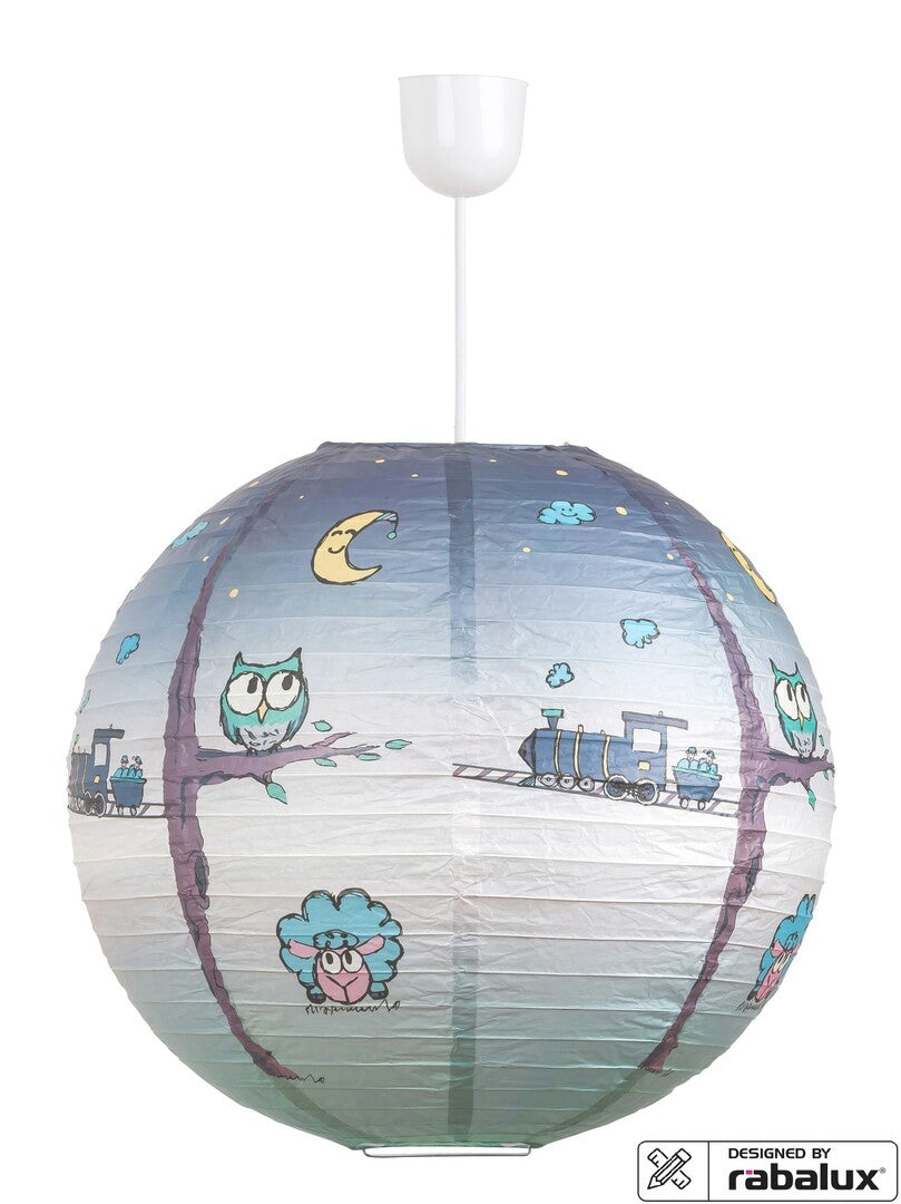 Shepherd RABALUX children's lamp - hanging paper lamp in a multi-colored design