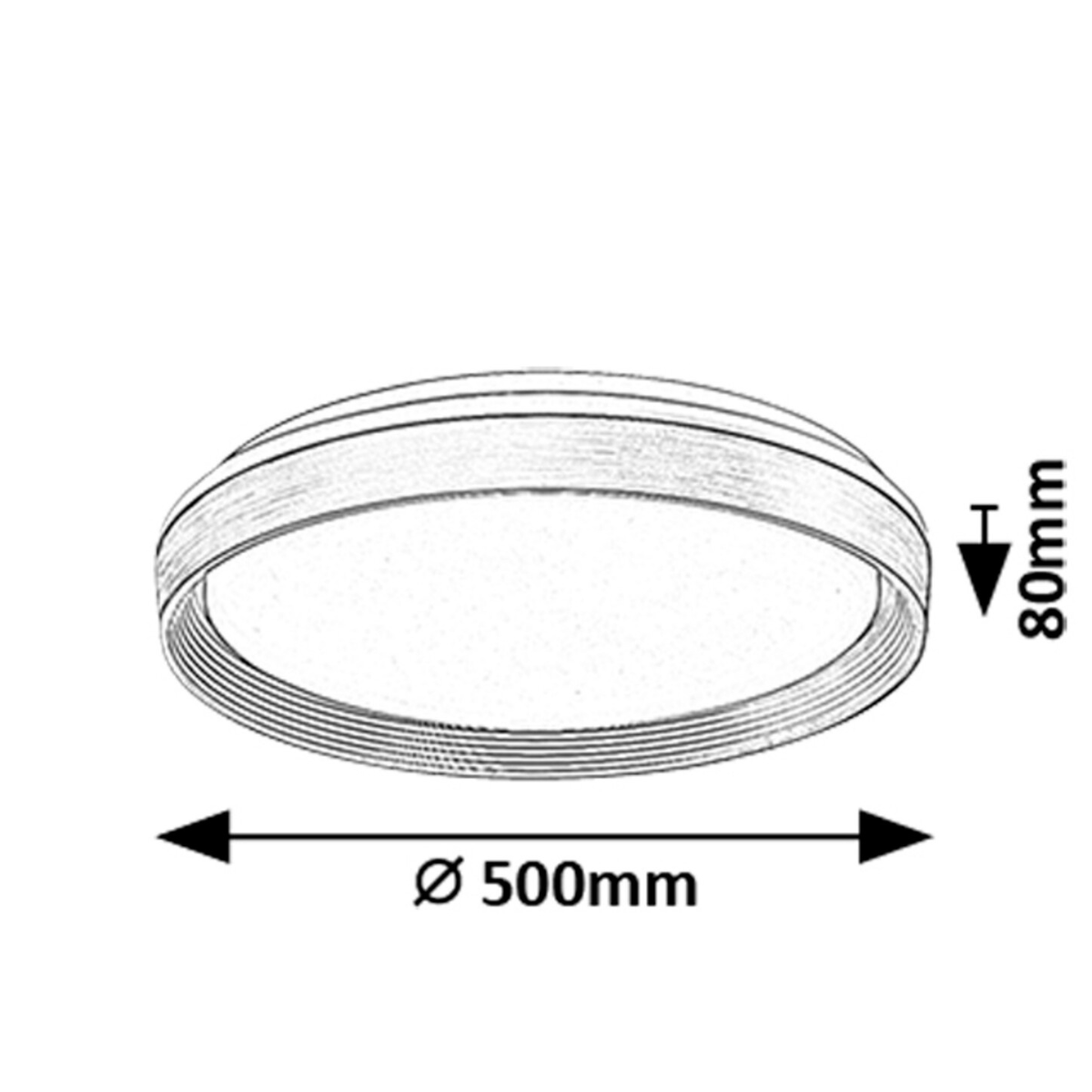 Ladan – модерен LED плафон с дистанционно управление, регулируема светлина, 48W, кафяв/златен