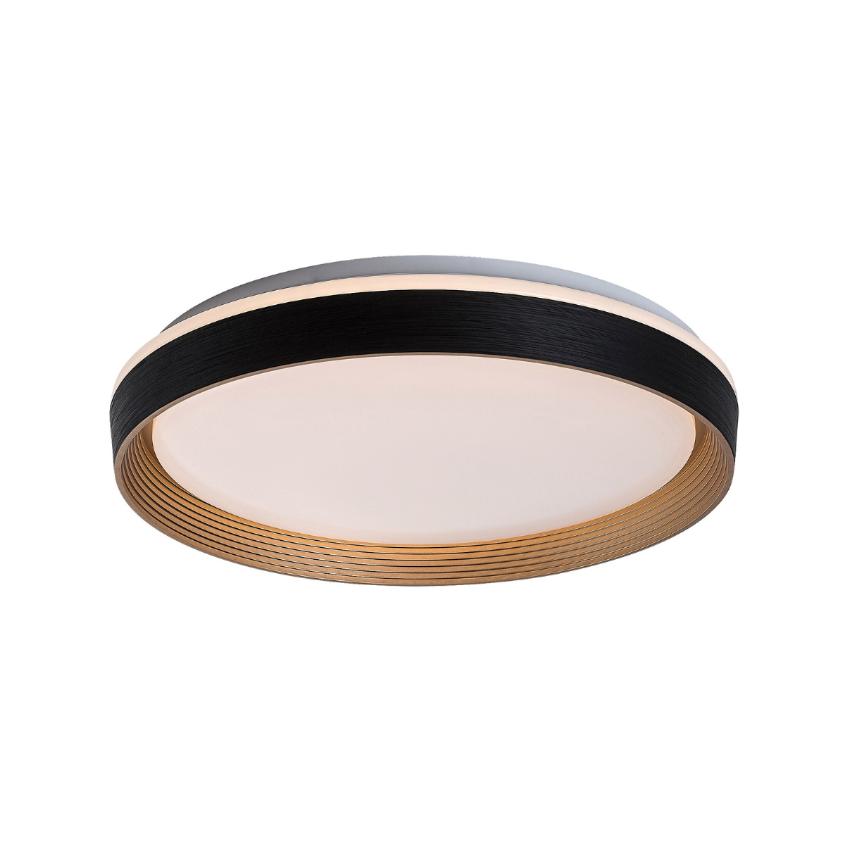 Ladan – модерен LED плафон с дистанционно управление, регулируема светлина, 48W, кафяв/златен