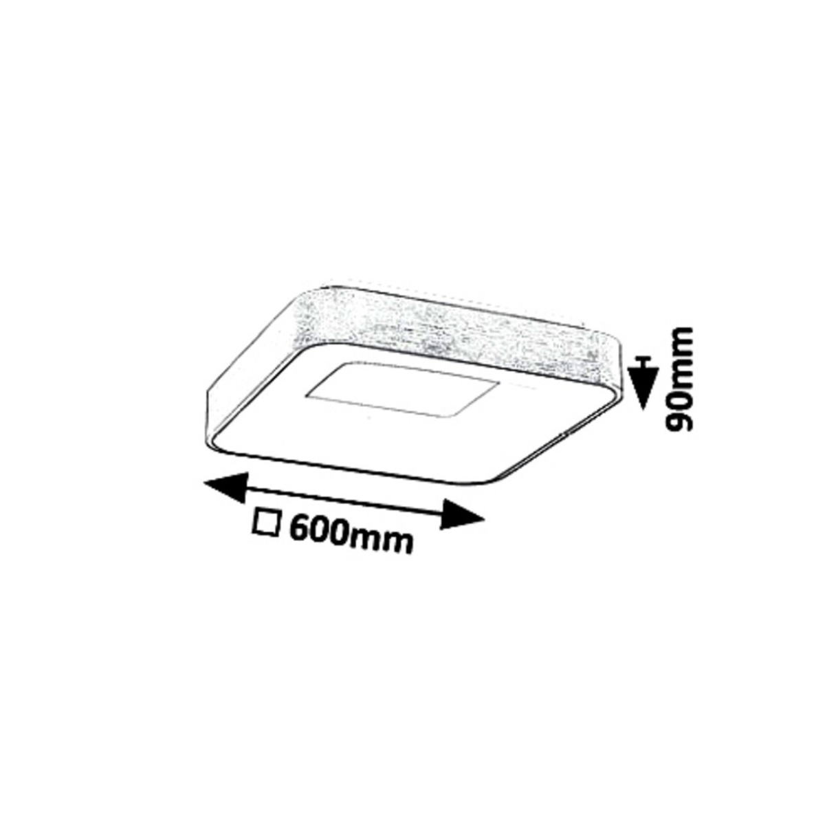 Carmella – LED таванна лампа, златен, 50W, Ø600 мм, модерна серия