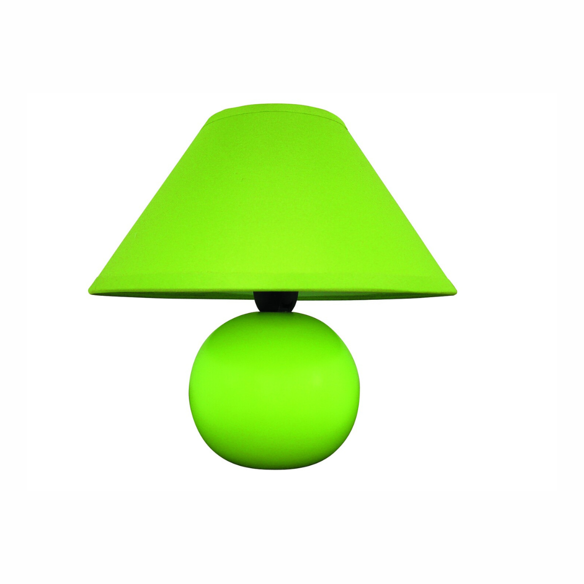 Ariel – нощна лампа от керамика и текстил, 1xE14, зелена, модерен стил