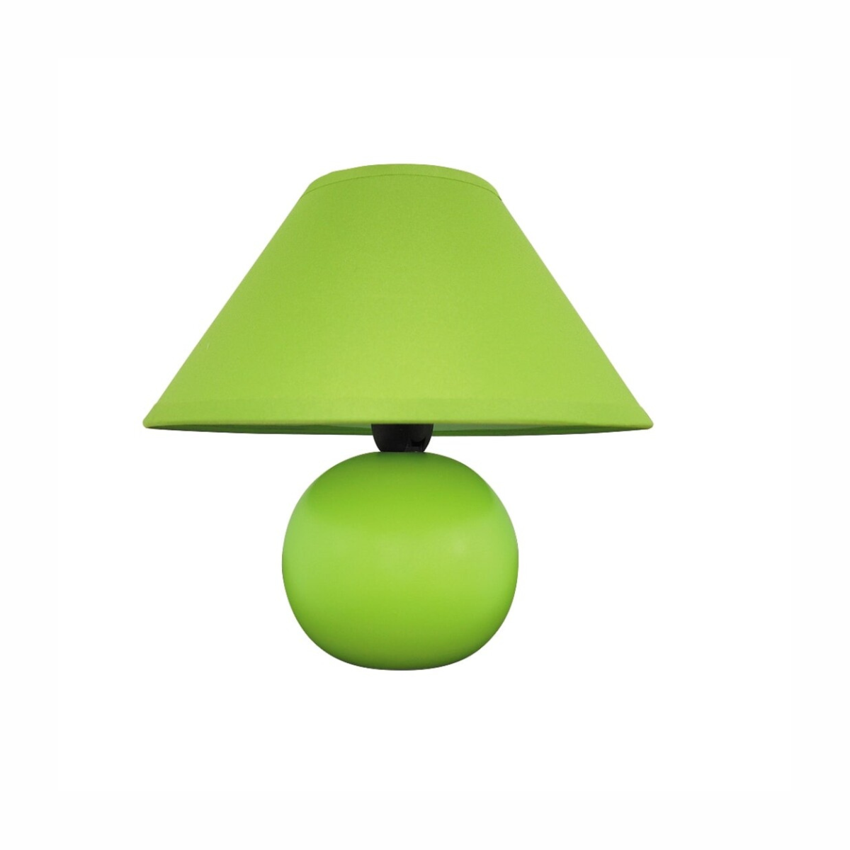 Ariel – нощна лампа от керамика и текстил, 1xE14, зелена, модерен стил