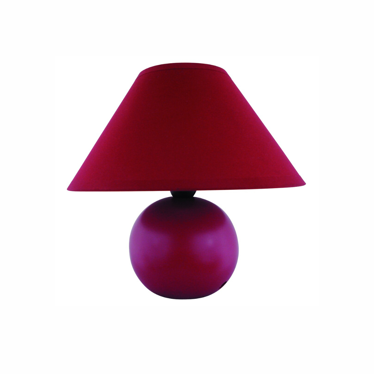 Ariel – нощна лампа от керамика и текстил, 1xE14, цвят череша, класически стил