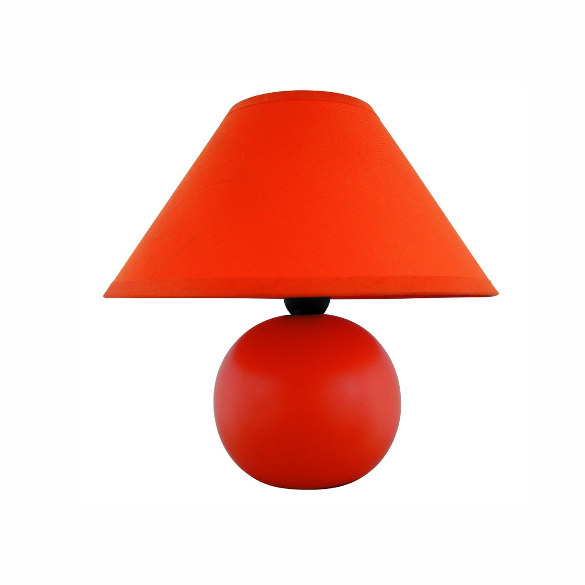 Ariel – нощна лампа от керамика и текстил, 1xE14, оранжева, модерен стил