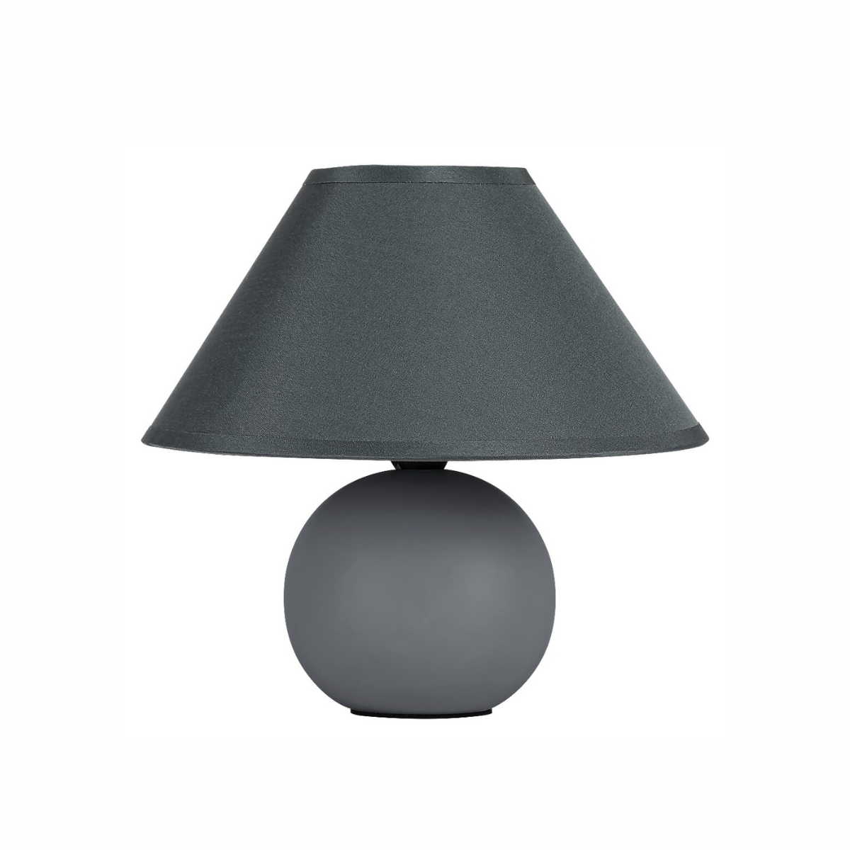 Ariel – нощна лампа от керамика и текстил, 1xE14, сива, модерен стил