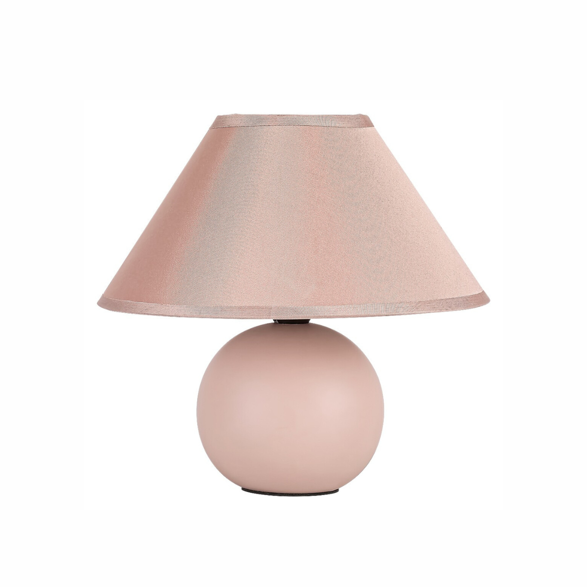 Ariel – нощна лампа от керамика и текстил, 1xE14, розова, модерен стил