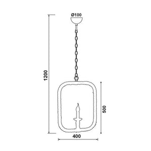 Винтидж Пендел Rope Square - AVA Lighting