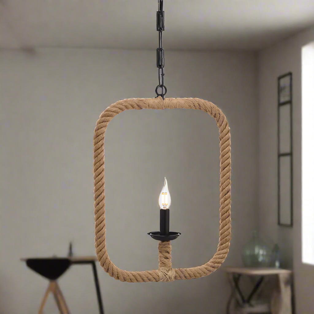 Винтидж Пендел Rope Square - AVA Lighting