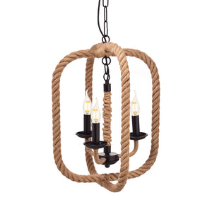 Винтидж Пендел Rope Square - 3 - AVA Lighting