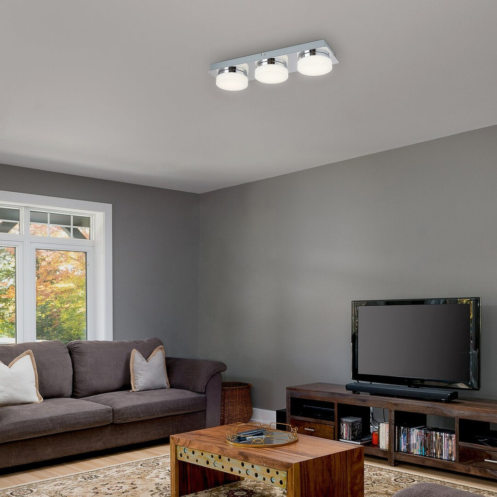 Hilary RABALUX spot – chrome LED lighting for living room and study