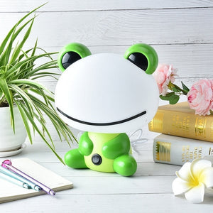 Детска настолна лампа "Frog" – Зелена, 1xE14, колекция "Friends" - AVA Lighting