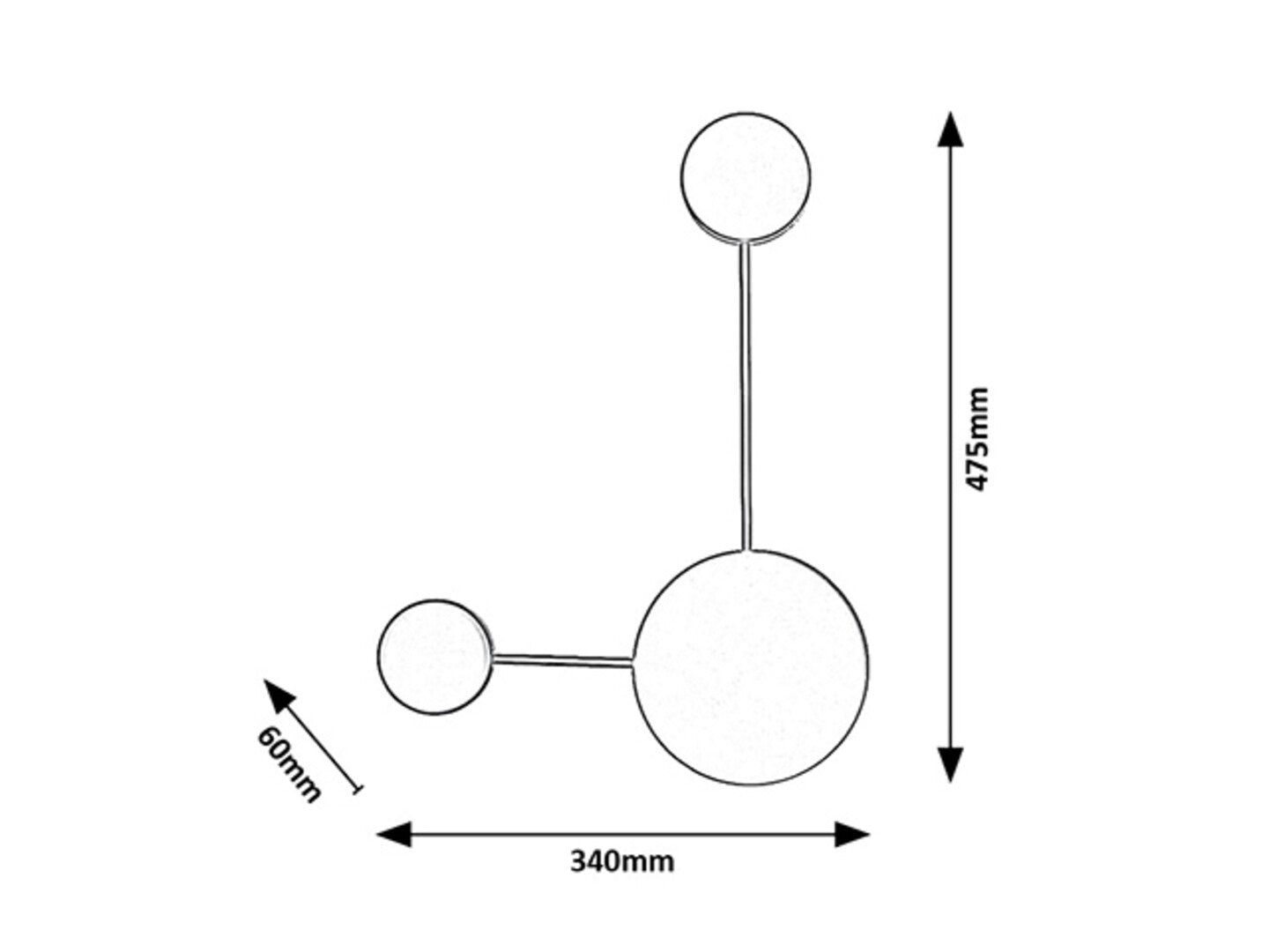Amadeo RABALUX wall lamp – LED 7W, black, minimalist style