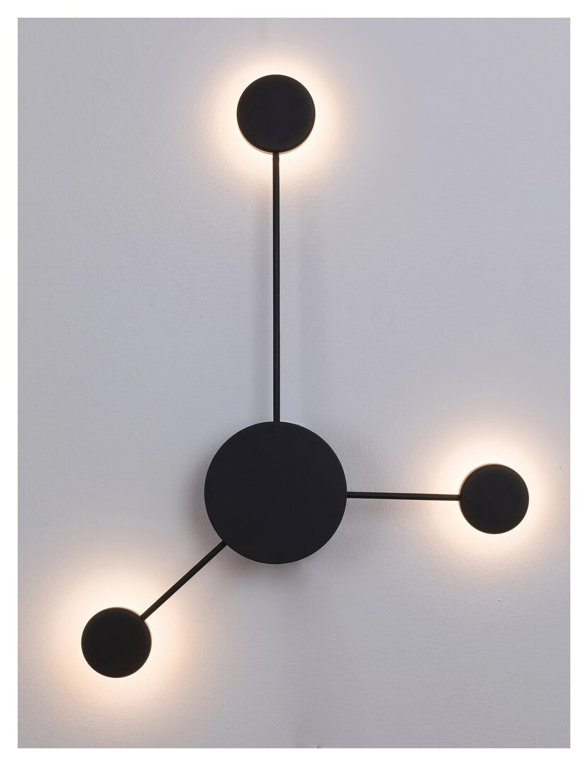 Amadeo RABALUX – LED wall lamp 10W, black, minimal style