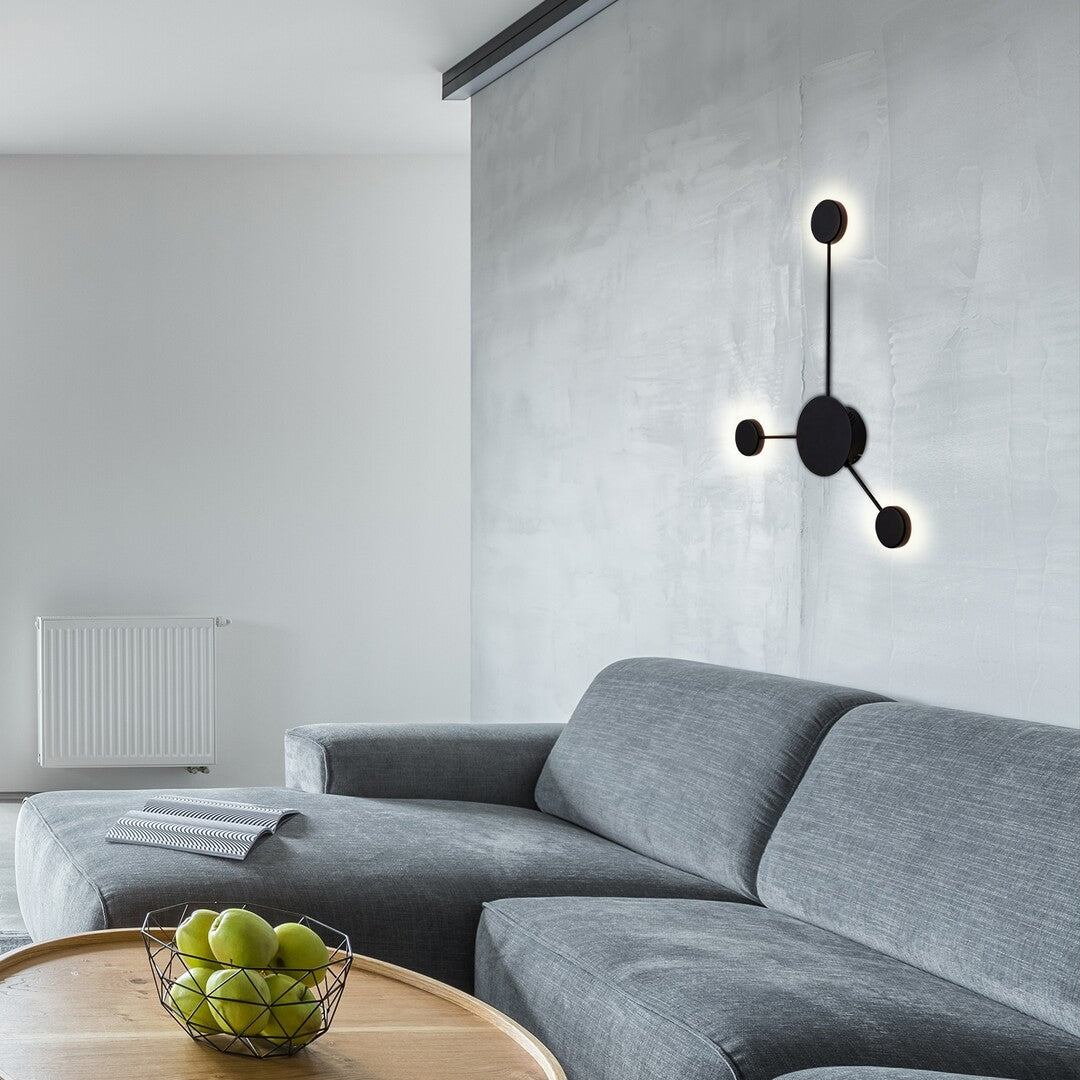 Amadeo RABALUX – LED wall lamp 10W, black, minimal style