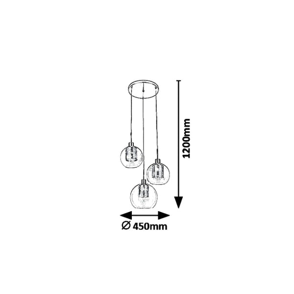 Philana Pendant Lamp - Modern Design with Gold Base