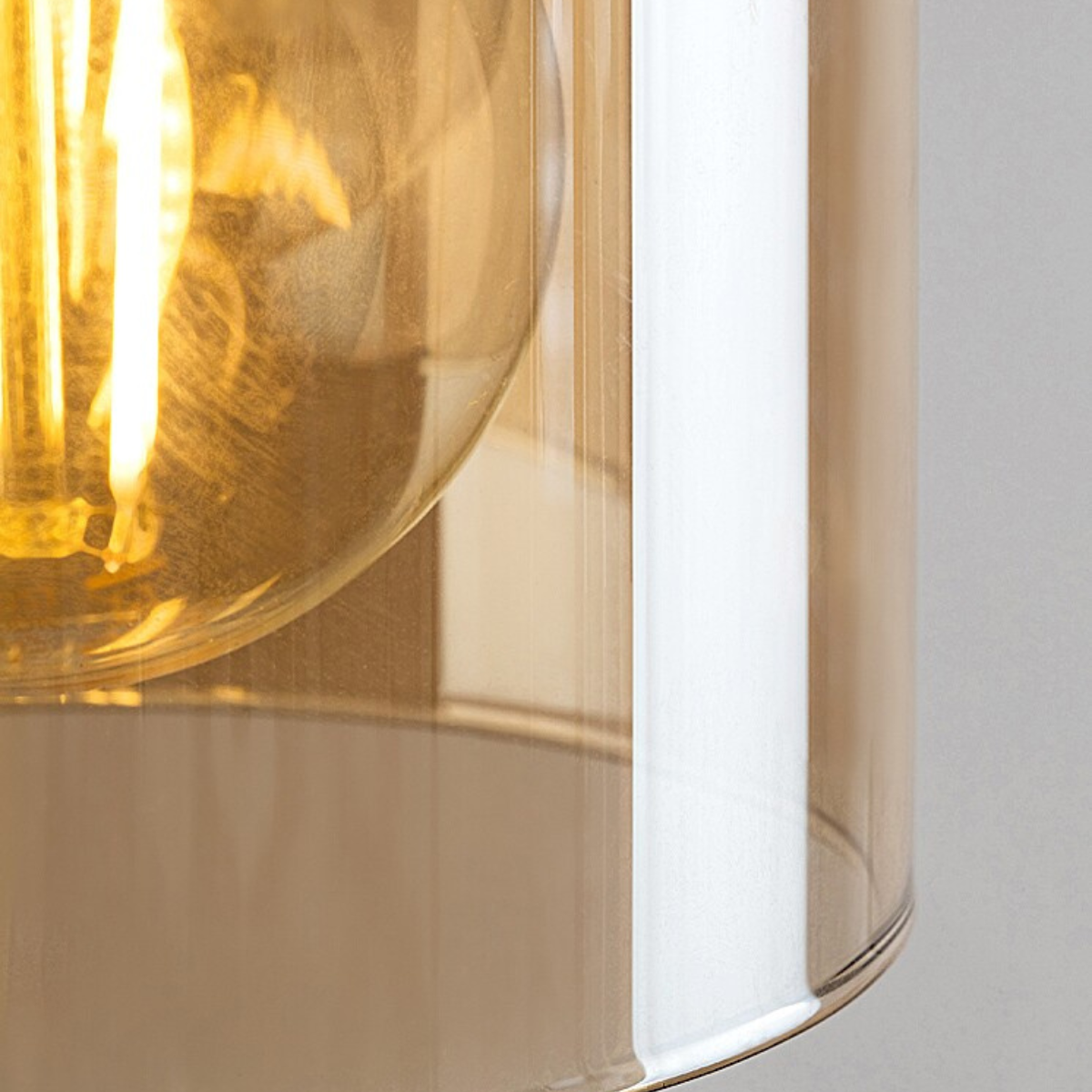 Niylah – Modern ceiling lamp RABALUX with amber glass lampshades