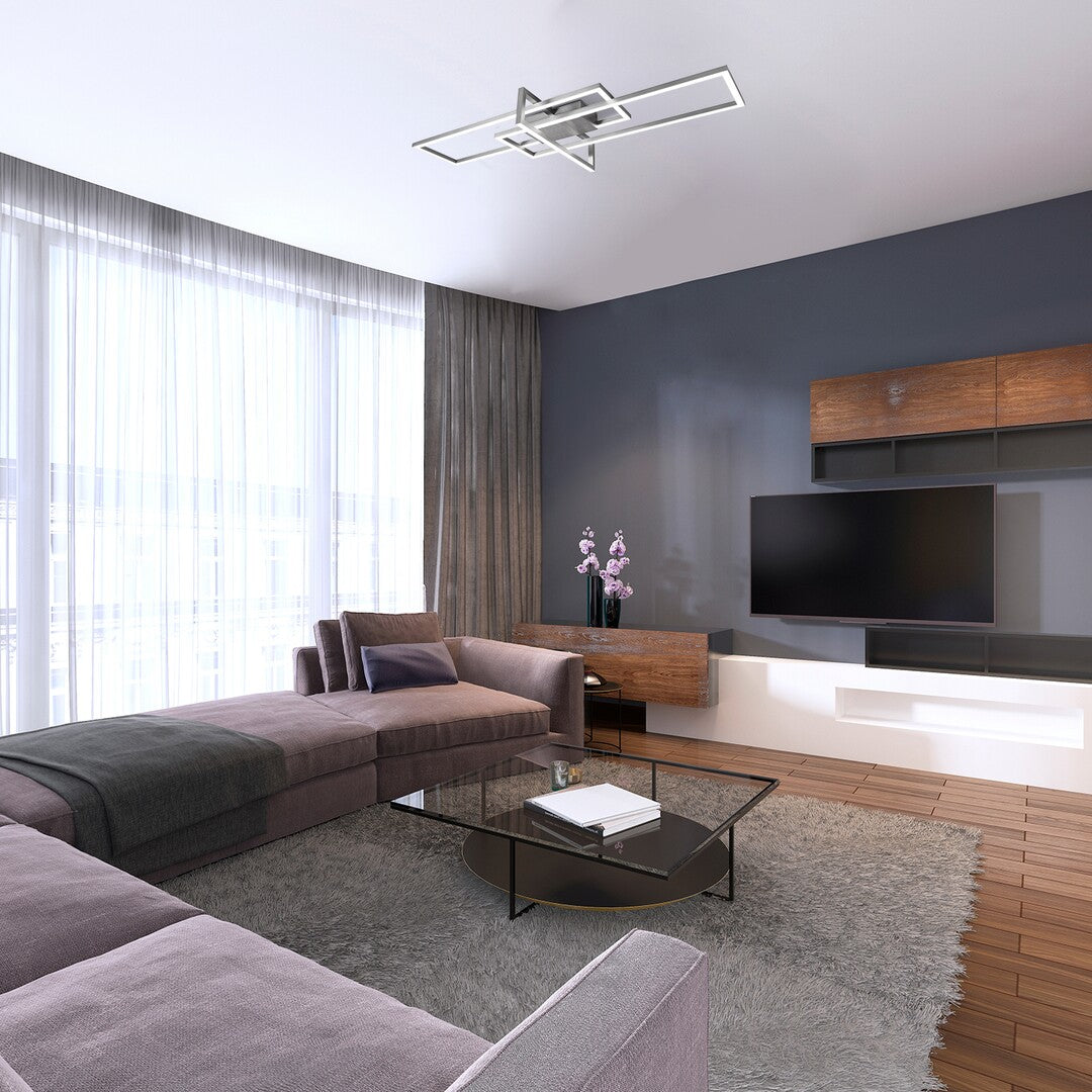 Ceiling lamp Thabita RABALUX – LED 35W, attenuated chrome and white, dimmable