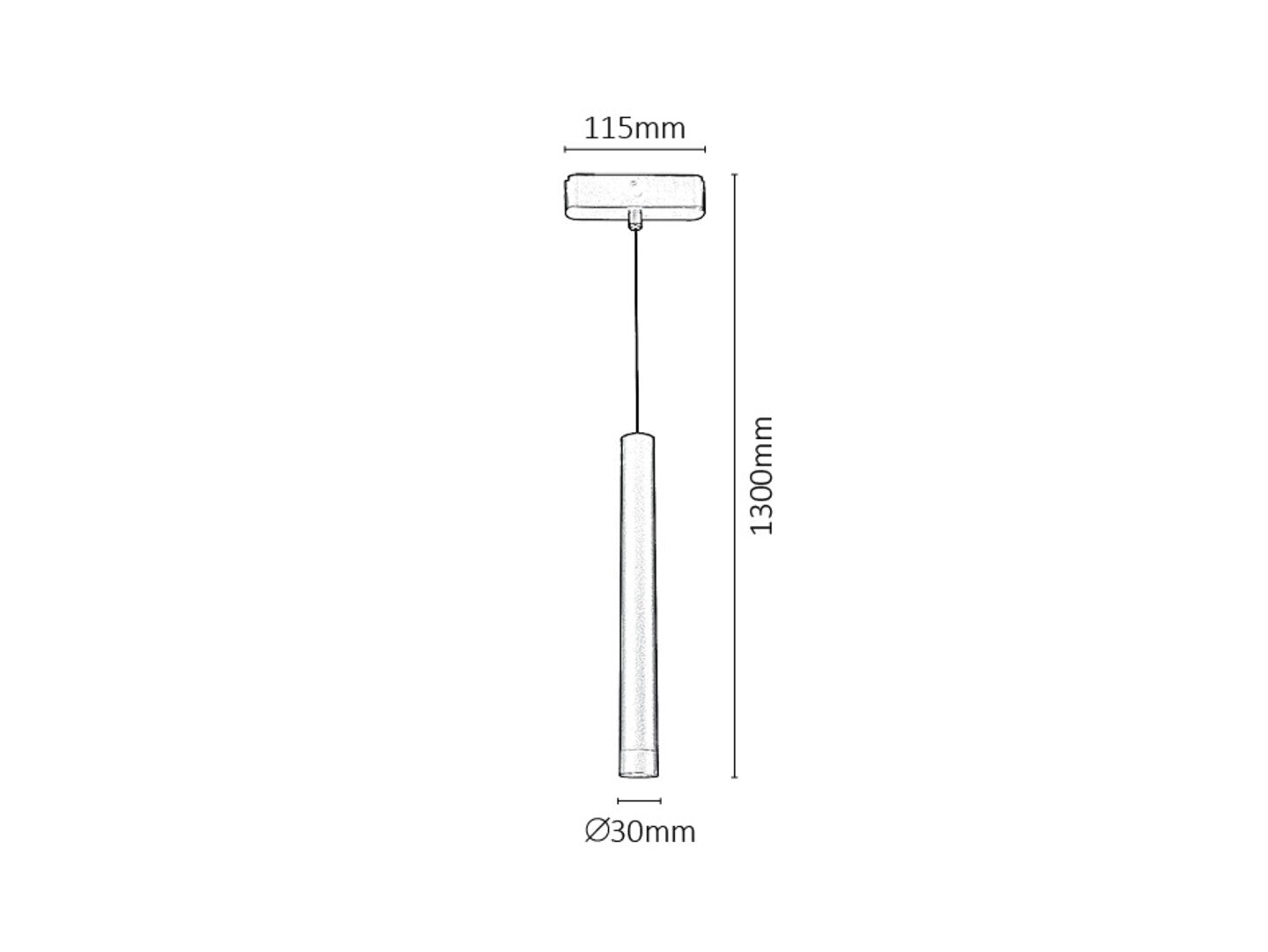 Pendant light LiTrack Pend.05N – RABALUX, 5W, neutral light, for track system